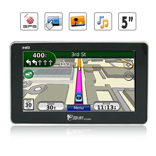APK Processor 5 Inch HD Touchscreen GPS Navigation and Multimedia Unit - Click Image to Close